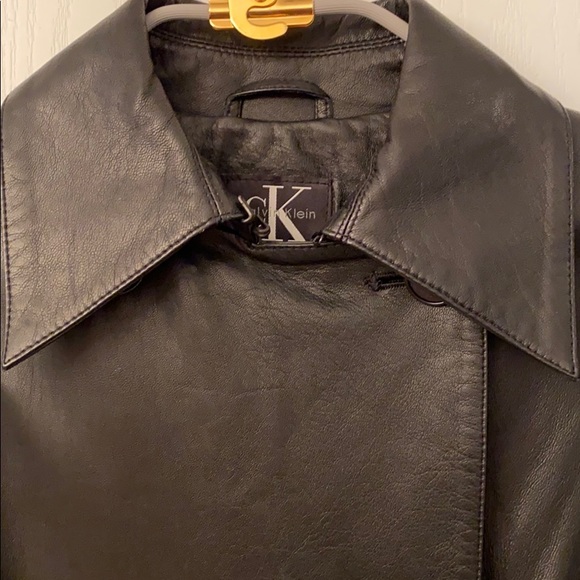 Ck Leather Jacket - Picture 2 of 14